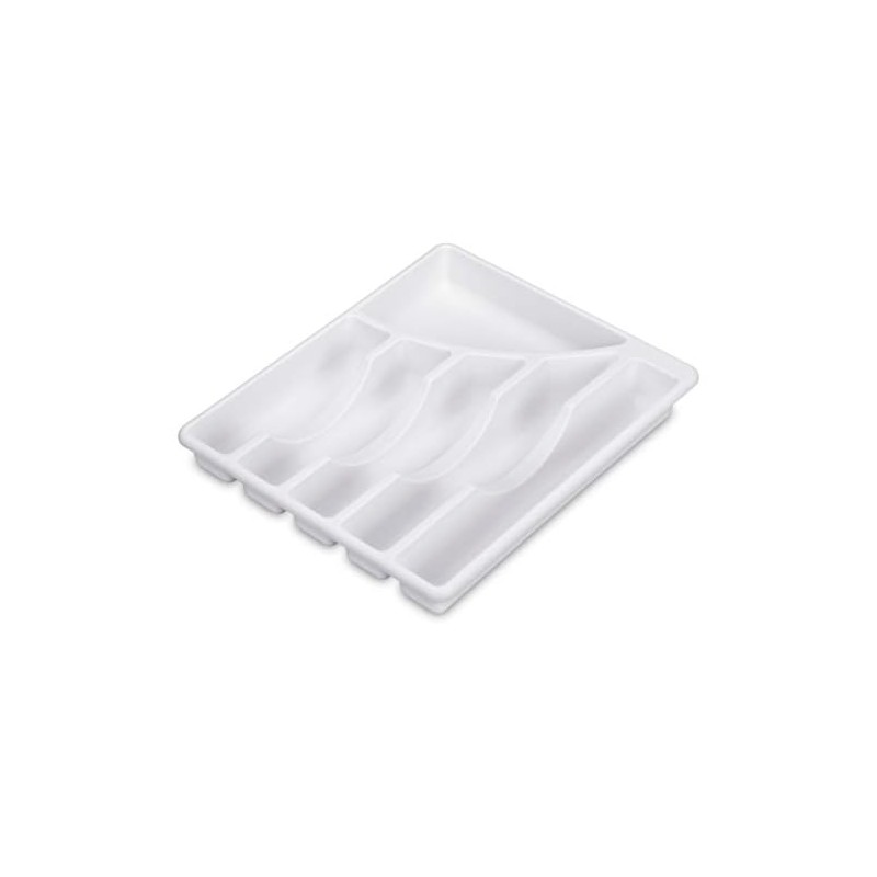 STERILITE Cutlery Tray, 11-3/4 in W, 1-7/8 in D, Plastic,