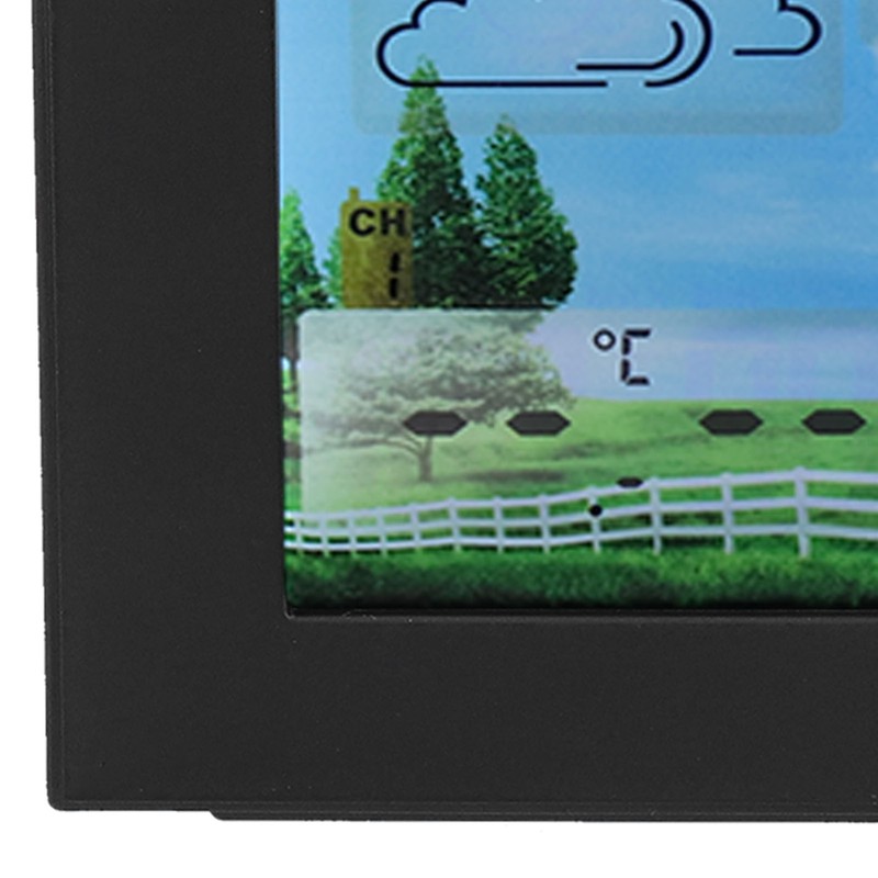 Weather Clock with Color Touch Screen Backlight Indoor Outdoor Thermometer