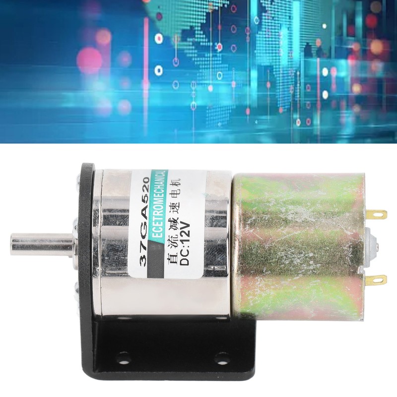 DC Worm Gear Motor Micro Brushed Self Locking Aluminum Alloy