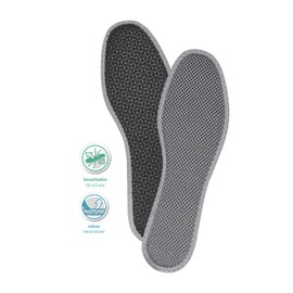 Carbospacer Foot Morning Odor Eliminating Insoles with Activated Carbon for Men and Women Odour Absorbing Technology (37 EUR / 4 L UK)