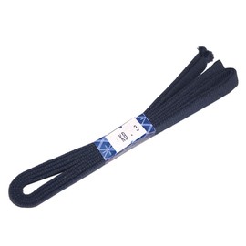 [Honestya] Banshu Kogei Obi Fastening, Long, 57.1 inches (145 cm), Bag String, 3 Minutes (Width Approx. 0.4 inches (9 mm) (No. 3, Navy), Sanada Cord, Belt Cloth, Large Size, 100% Cotton, Hard to