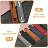4 piezas Protector de Bolígrafo de Cuero Elástico para Cuadernos