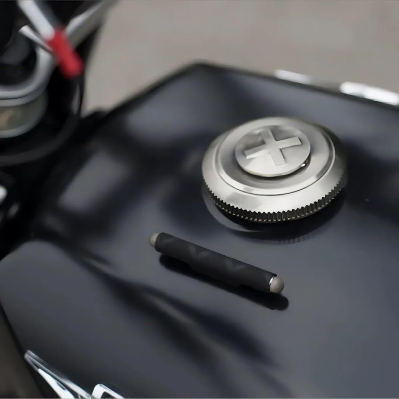 Magnetic Stylus, Suitable for Use with Motorcycle Gloves, Magnetically Attached