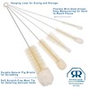 REDECKER Wool Tip Bottle Cleaning Brush Set with Pig Hair