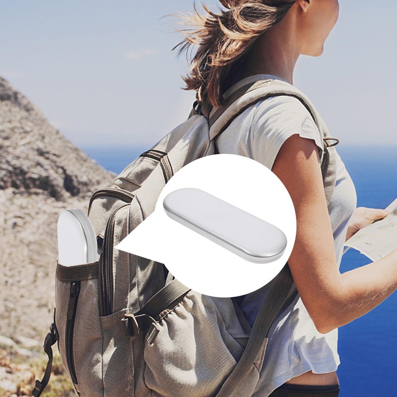 Luxshiny Metal Portable Utensil Travel Storage Box Compact Knife and