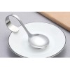 Unbranded Stainless Steel Curved Handle Dessert Spoon, 6 spoons of