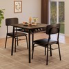 IDEALHOUSE 3-Piece Dining Table Set for 2 with Storage Rack,