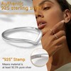 Prosilver Womens Wishbone Ring Stackable Non Tarnish Rings Sterling Silver
