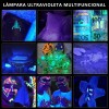 Linterna Recargable Lampara Ultravioleta Y Blanco Camping Blanco Y Luz