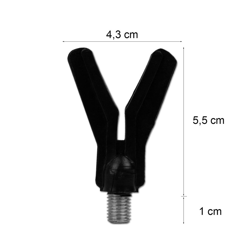 Rod Rest Head Rest Front V Black