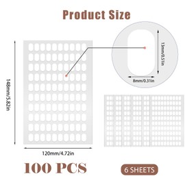 600 Pcs False Tip Double Sided Adhesive Tapes Double Sided Tapes for Nail Art Holder Nail Art Display Tapes Pre-cut Nail Display Strips for Nail Art Holder Nail Display Book