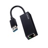 Elecom EDC-GUA3V2-B Wired LAN Adapter, USB3.2 (Gen1), Gigabit Compatible, Black