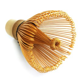 HARU MATCHA - PESTICIDE FREE - Traditional Handcarved Golden Bamboo Matcha Whisk (100 Prongs)