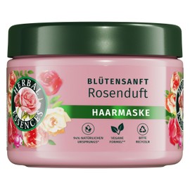 Herbal Essences Blütensanft Hair Mask with Rose Fragrance 300 ml From Dull Hair to Silky Shiny Hair, With Rose Essence, Ingredients of Natural Origin, Vegan
