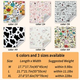 Cat Grooming Wrap, Cat Swaddle Wrap, Cat Burrito Wrap for Nail Trimming, Velcro Fabric Wrap for Cats, Self-Adherent Soft Cat Nail Trimming Restraint (Color: 4#, Size:M)