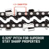 Baumr-AG Tru-Sharp 0.325 Inch Pitch Chainsaw Chain for 22 Inch