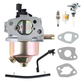 Carburetor for Champion Power Equipment 3500 4000 Watts Generator Engine, Carb with Fuel Tank Shut off Valve Spark Plug Tune-Up Kit