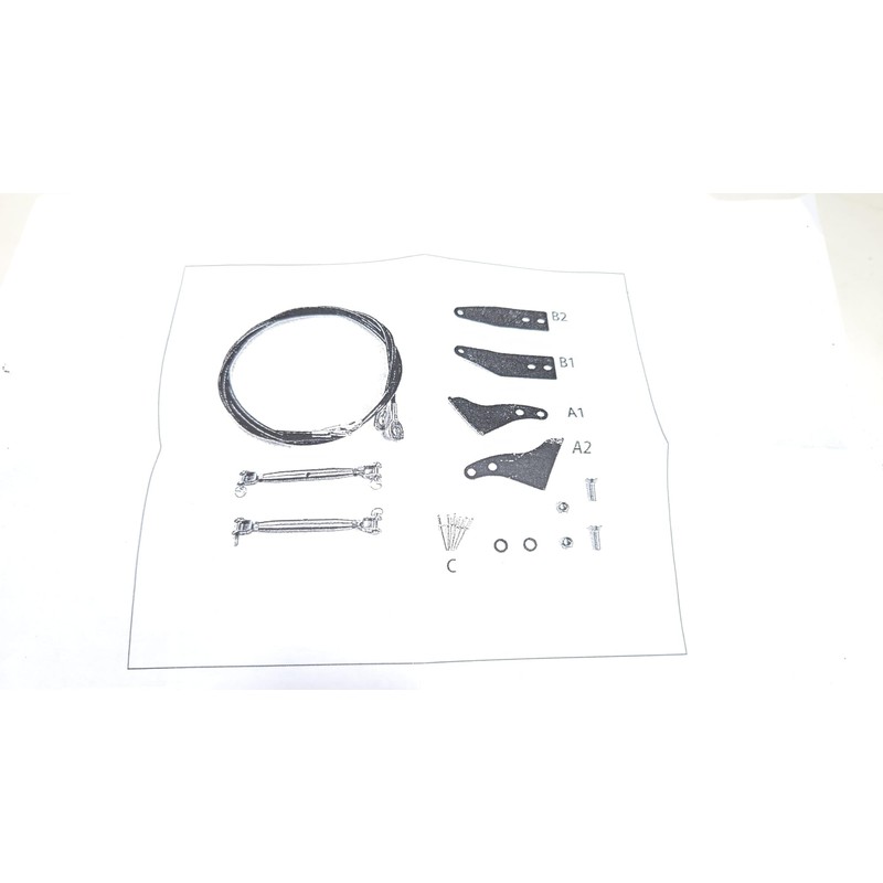 Limb Riser Kit Windshield Protector Compatible with Wrangler Gladiator JK