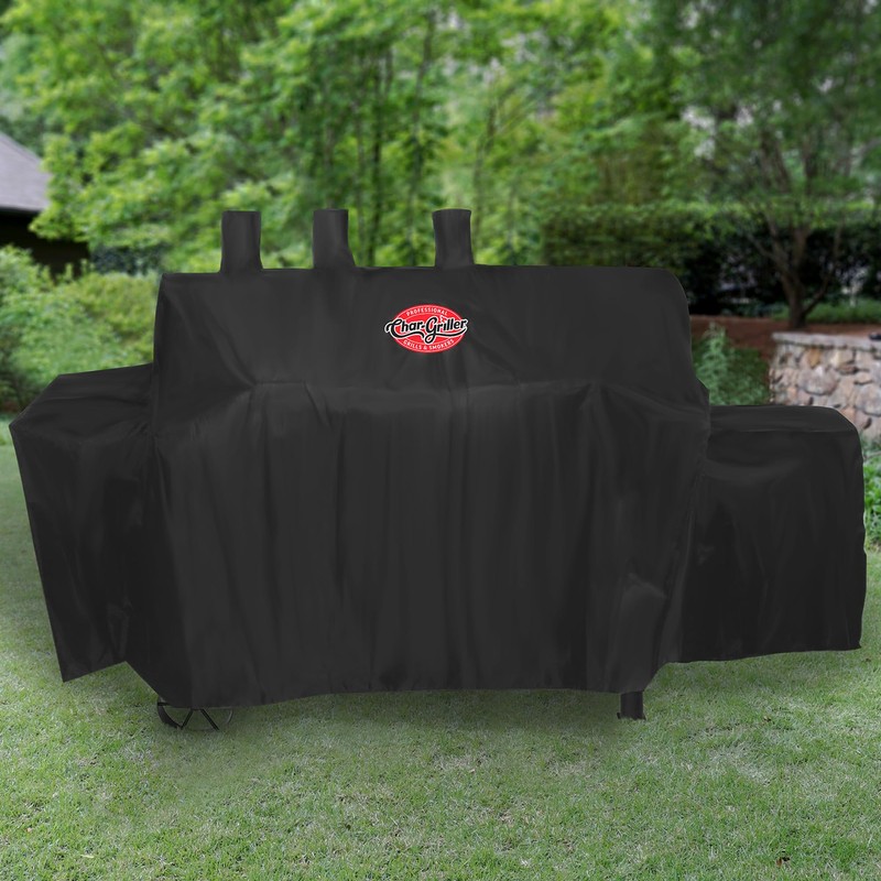 Char-Griller®Texas Trio Grill Cover, Expansion Sleeves fit Around Side Fire
