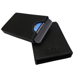 MJ-Design-Germany Credit Card Holder for 10 Credit Cards Buffalo Leather Black, black, Credit card sleeve