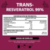 Trans Resveratrol Capsulas Calcio Alta Concentración Puro Blanco Cápsulas Veganas