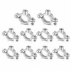 10 Pack 3/4'' Silver Hinged Split Ring Pipe Hanger, Galvanized