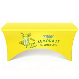 6FT Lemonade Stand Tablecloth Lemonade Stand Supplies & Decorations Lemon Theme for Backyard Party, Picnic, Fit for 72x30x30 Inch Tables, Ideal for Kids Lemonade Stand & Party Hosts(Yellow)