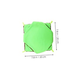 VICASKY 2pcs Chinchilla Hammock Hamster Hideout Warm Cotton Bed for Small Pets Cozy Shelter for Guinea Pigs and Hamsters Easy to Clean Natural Hideaway Design