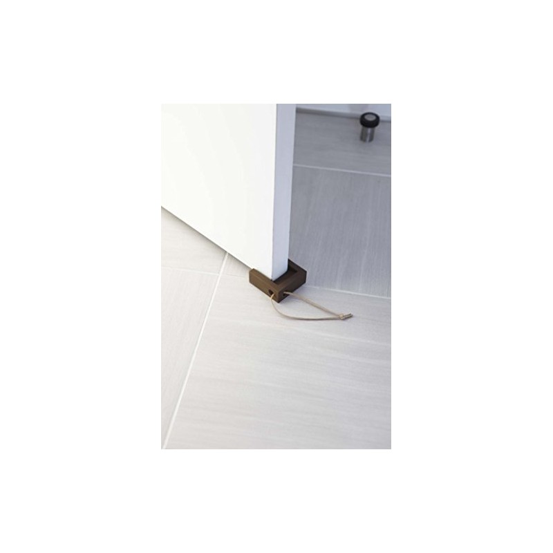 Yamazaki Industries Door Stopper Cube, Brown 7109