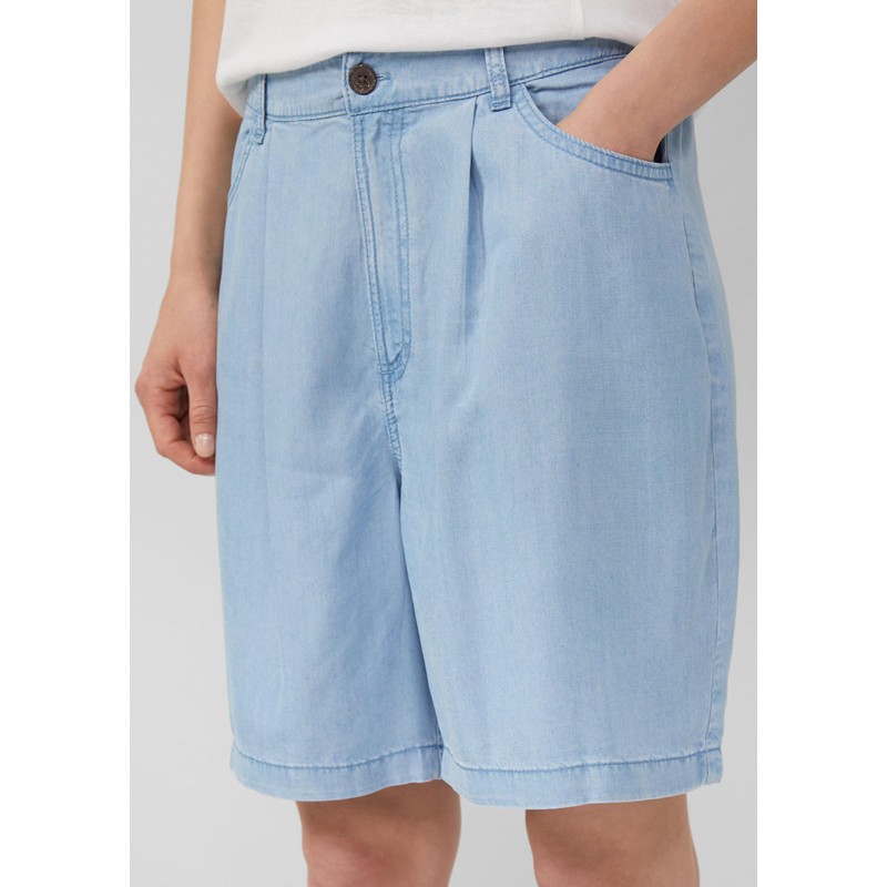 s.Oliver Fließende Relaxed-Fit-Shorts aus Lyocell mit Elastikbund blau 38