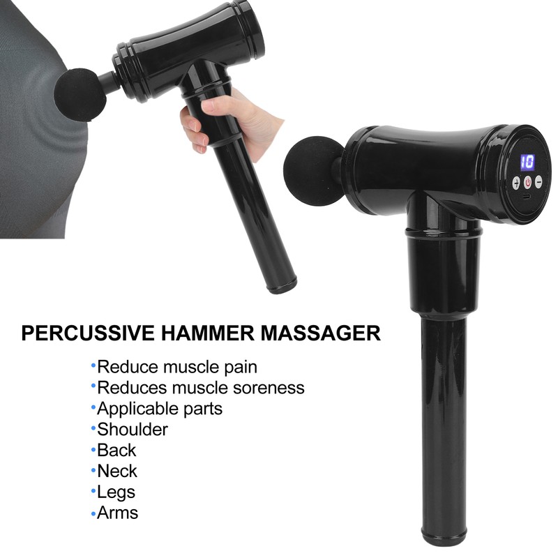 Deep Tissue Massager Handheld Reduce Pain Portable 32 Gear Adjustable