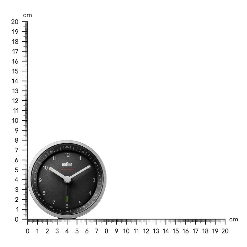 Braun Classic Analogue Radio-Controlled Alarm Clock Central European Time Zone