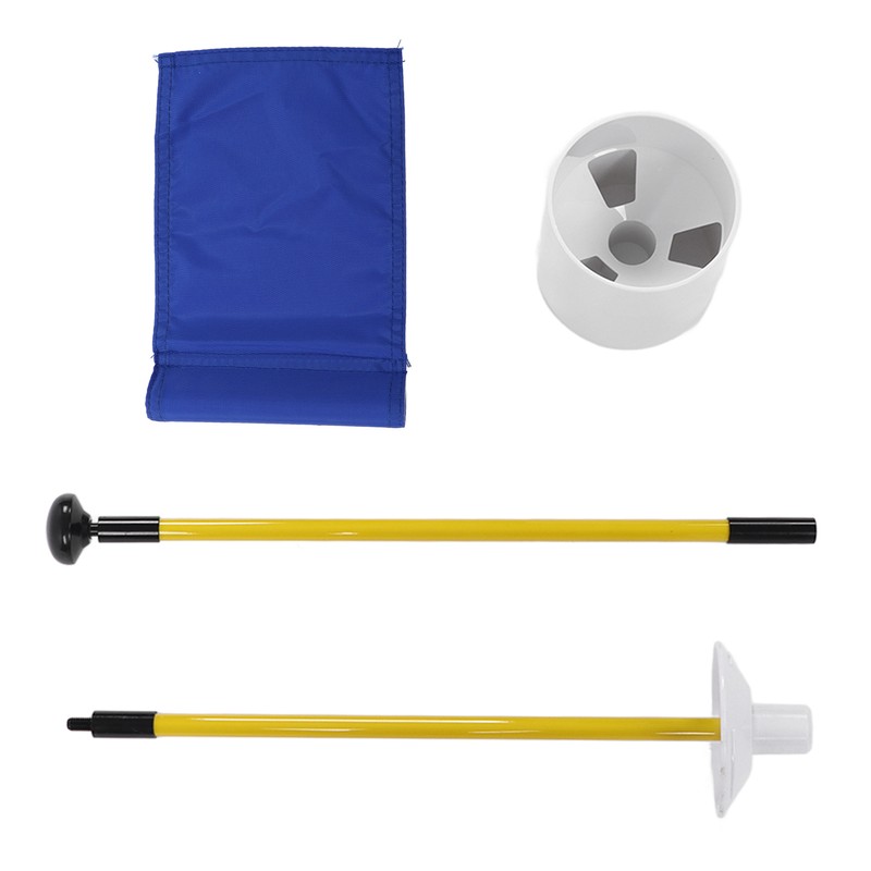 Practice Golf Hole Pole Cup Flag Stick Detachable 2 Section