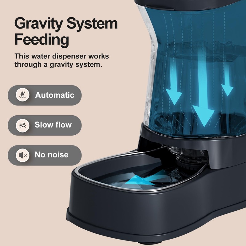 Gardner Pet Automatic Dog Water Dispenser Gravity Stainless Steel Water