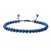 Amazing Gemstones Blue Hematite Anklet (Without Knot) - 6mm Bead