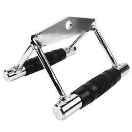 Laroal V-Handle Multi-Function Fitness Equipment Training Grip Bar Stainless Steel Stirrup Handle Puller Attachment Suitable For Pull-Down Rope Triceps Rope Straight Bar