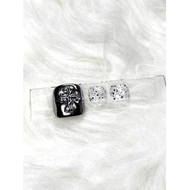 Chrome Silver Paddy Tip - 2 Mini Files / 크롬 실버 패디팁 - 미니파일2개