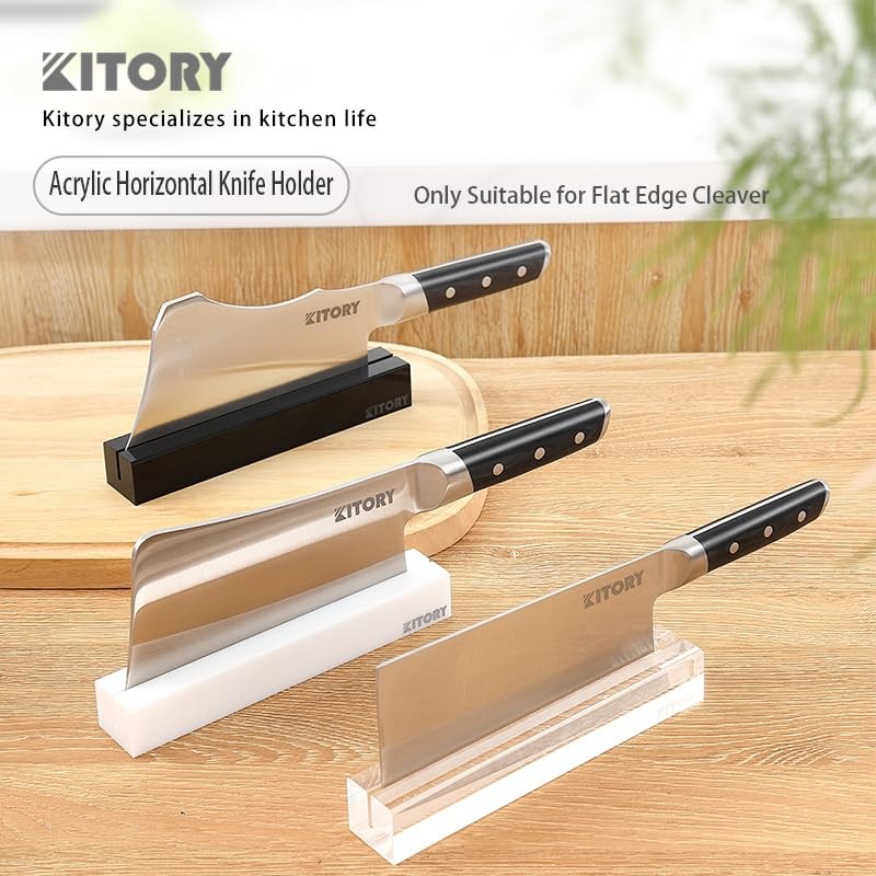 8'' Square Cleaver Knife Block, Knife Stand/Holder especialy for Square