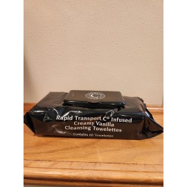 SIGNATURE CLUB A RAPID TRANSPORT C INFUSED CREAMY VANILLA CLEANSING TOWELETTES