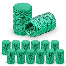 Ouzorp - Tapones de neumático de coche, 12 tapas de vástago de válvula, tapas universales de vástago de válvula de neumático para automóviles, SUV, bicicletas y bicicletas, camiones, motocicletas