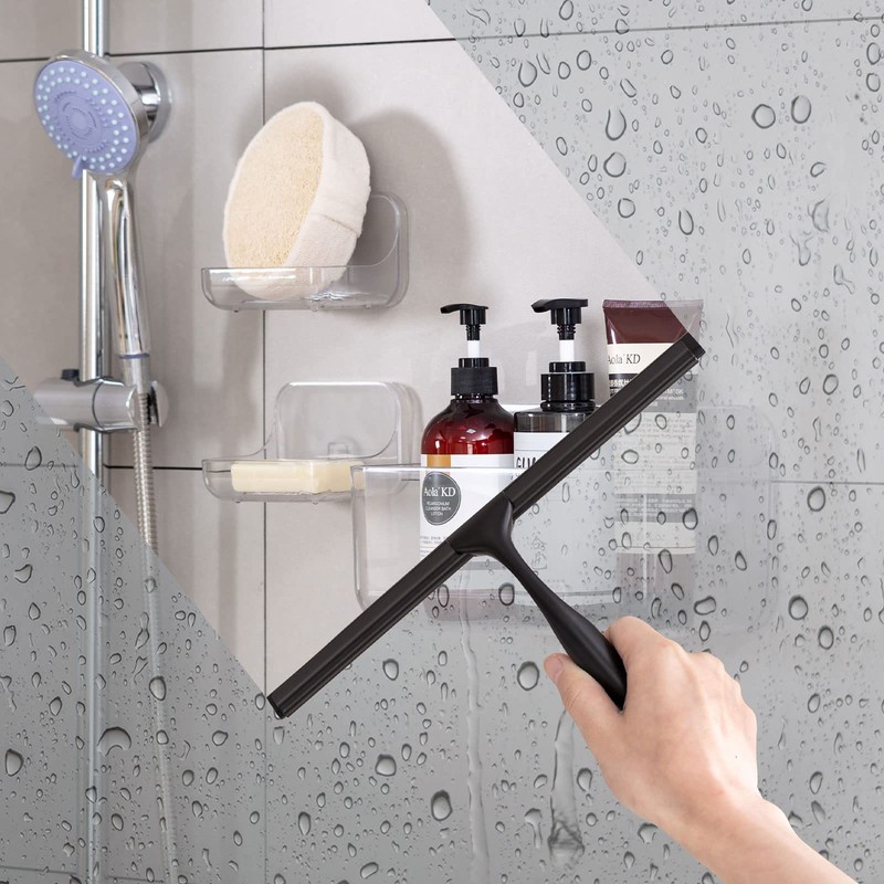 Ettori Shower Squeegee for Glass Doors, Squeegee for Shower Glass