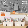 Lifewit Plastic Art Supply Storage Organizer, Divided Caddy Organizer with
