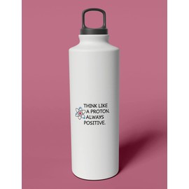 StickersEye Think Like A Proton Always Positive Funny Science Stickers Car Decals Vinyl Car Stickers Bumper Stickers | Cars Trucks Laptop Water Bottles Bags Windows | 6 x 3 Inch | Clear Background