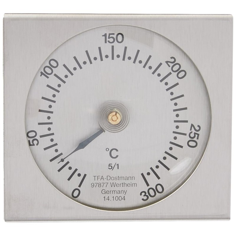 TFA Dostmann Analoges Backofenthermometer, 14.1004.60, aus Metall, hitzebeständig, L 77