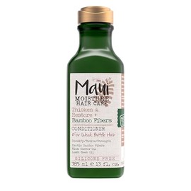 Maui Moisture, Thicken & Restore + Bamboo Fibers, Acondicionador, Repara y Suaviza, Brinda Volumen a Cabello Rizado, Ondulado y Definido, Sin Parabenos, Fibra de Bamboo, 385 ml