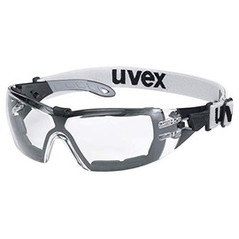 Uvex Pheos Guard Schutzbrille - Supravision Extreme - Transparent/Schwarz-Grau