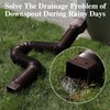 Gutterlix 4 Pack Flexible Gutter Downspout Extensions Extendable from 21"