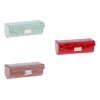 3x Lipstick Case Verde Grisáceo Y Marrón Y Rojo