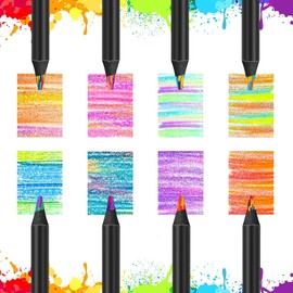 Back To School Supplies,16-Pack 8-Color Rainbow Pencils, Aesthetic Jumbo Colored Pencils Art Supplies for Drawing, Coloring, Cute Drawing Kit Fun Pencils Cool Stuff, Ideal for School Supplies