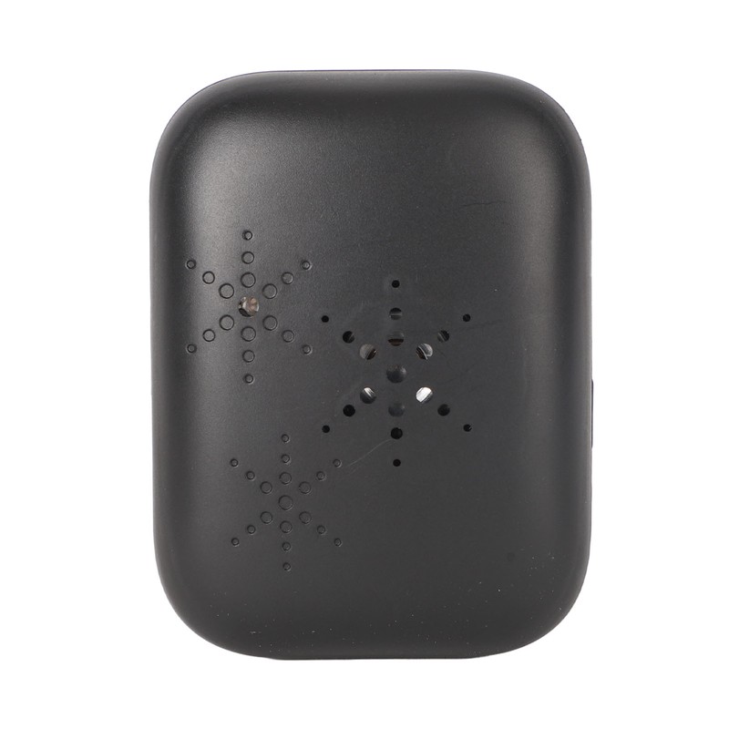 Black Self Powered Wireless Doorbell No Wiring Punching Outdoor Welcome